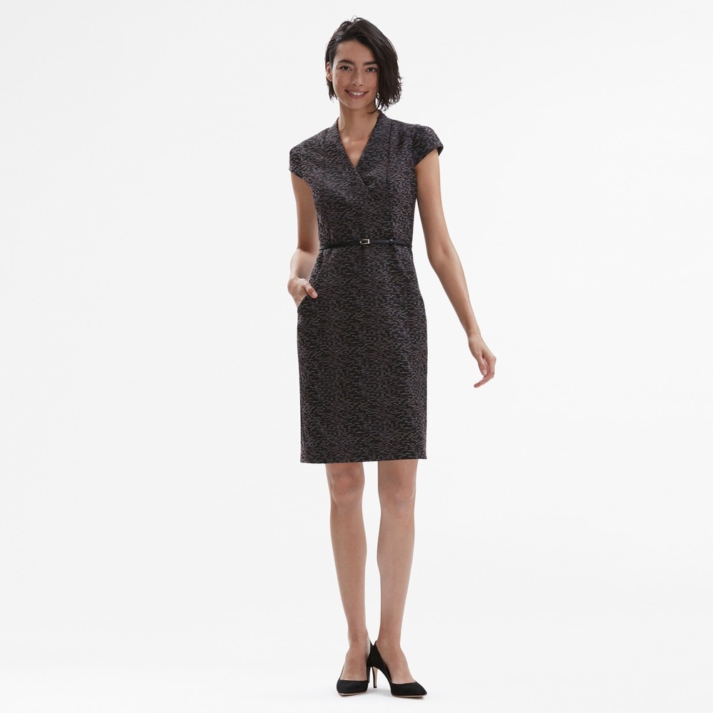M.M LaFleur Felisa Shift Dress - 16 - Dash Jacquard